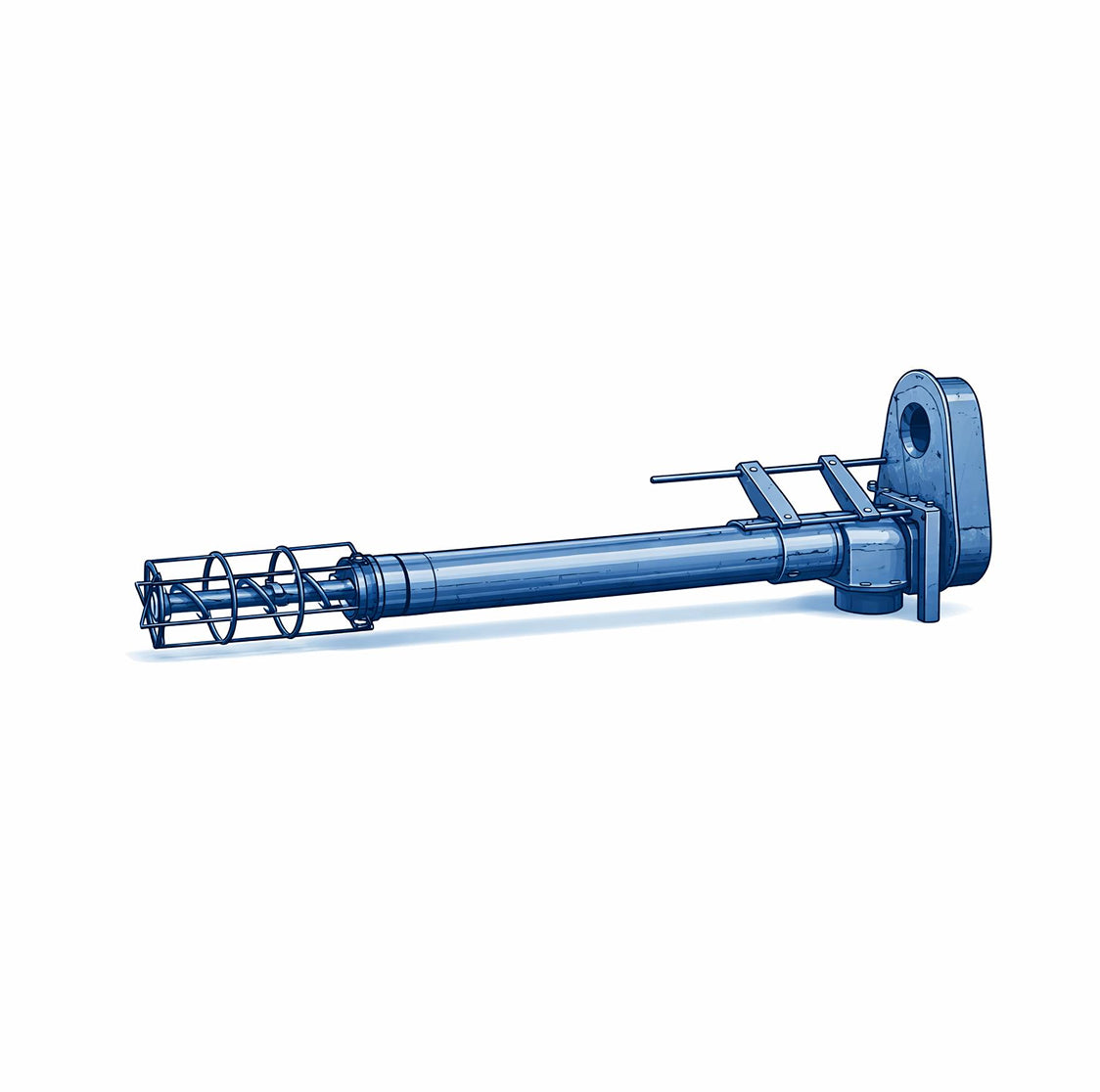 Auger on white background
