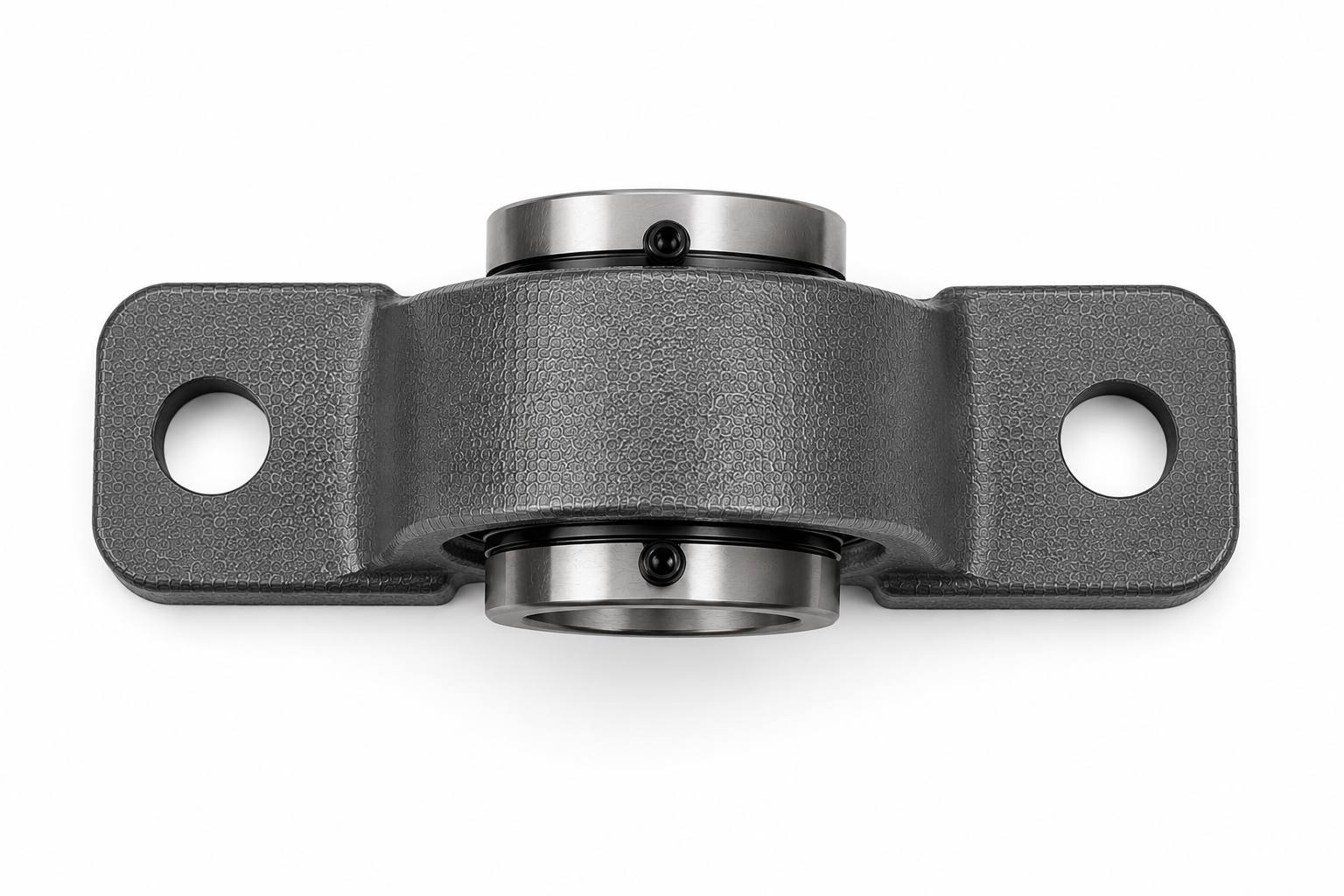 Metal mechanical component on a white background