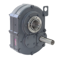 Mechanical gear reducer on a white background