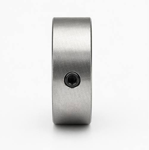 Metallic wheel or pulley on a white background