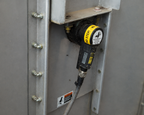 4B Whirligig sensor mount installed on bucket elevator