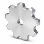 Metal sprocket in white backgound