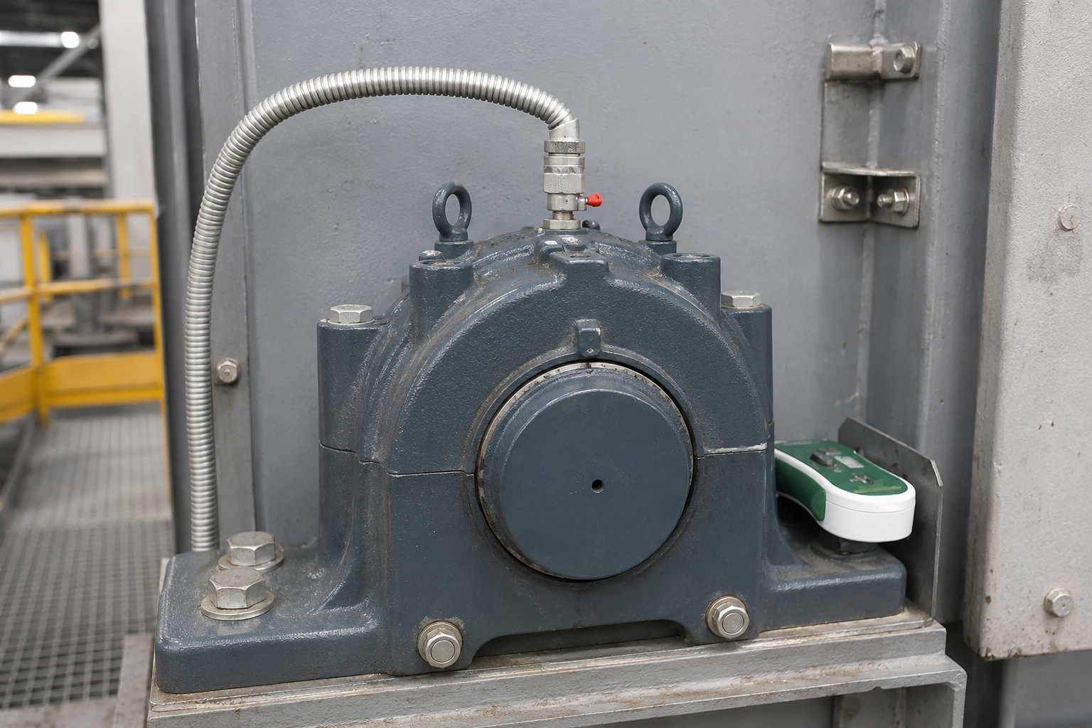 ADB bearing temperature sensor installed in head shaft bearing housing