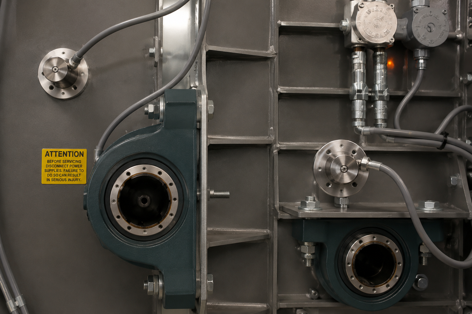 4B Touchswitch belt misalignment sensors installed on conveyor equipment